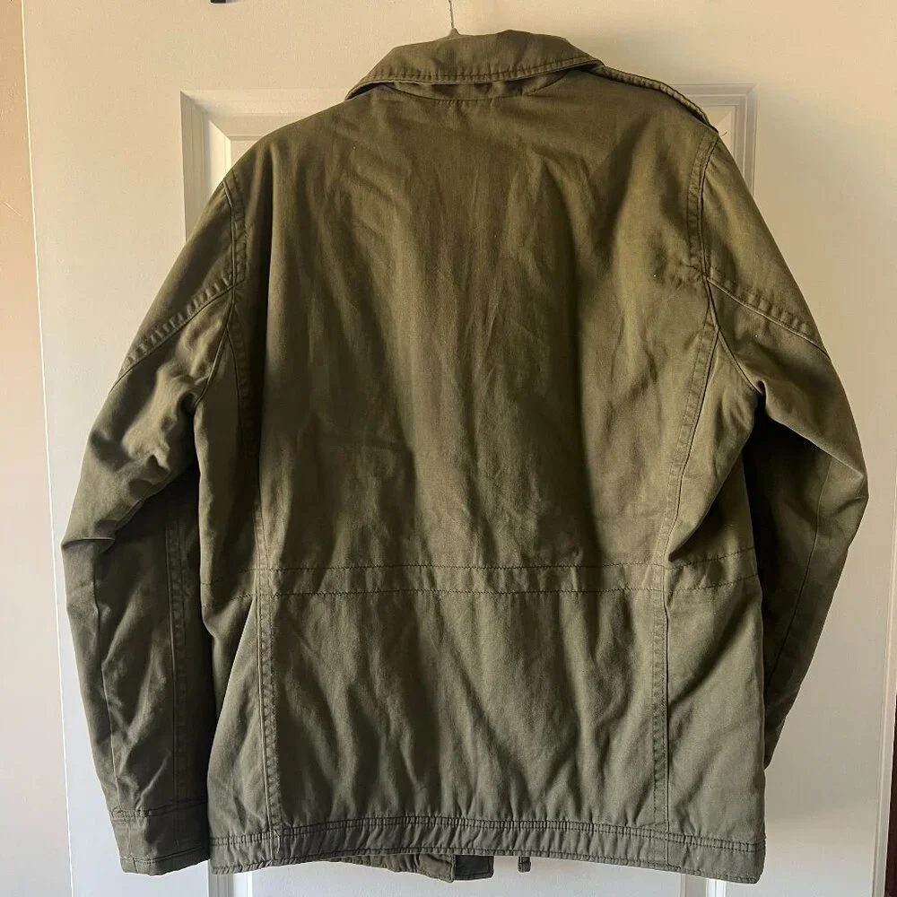 Hollister Men's Large Olive Cargo Jacket - Picture 4 of 5